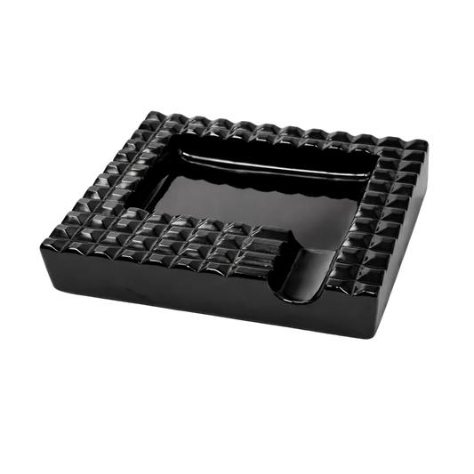 Posacenere in Cristallo Nero