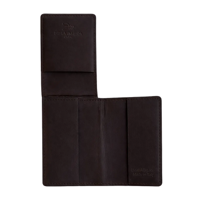 Porta carte pieghevole in Alligatore