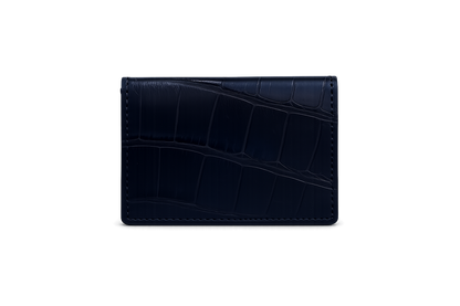Porta carte pieghevole in Alligatore