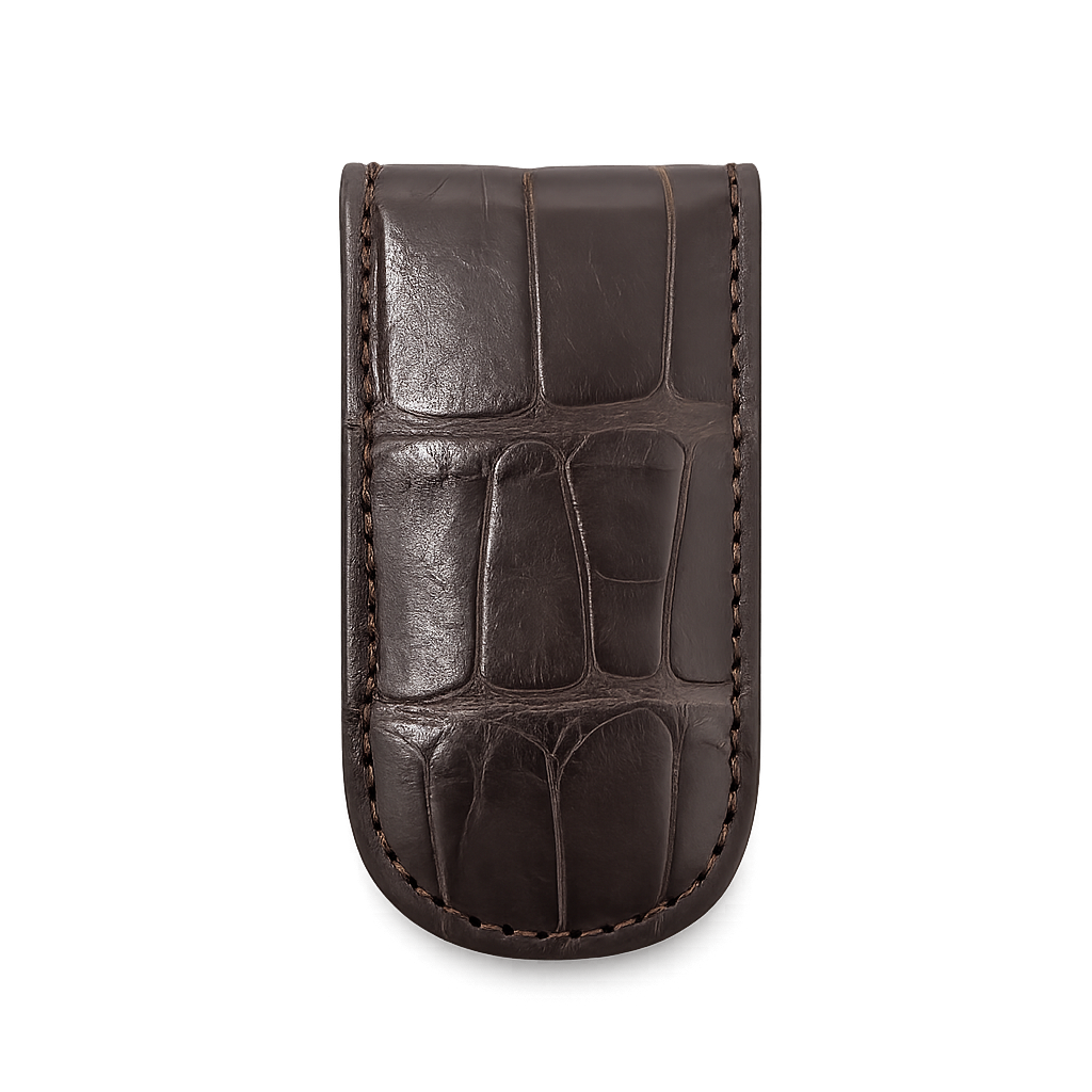 Money Clip in Alligatore