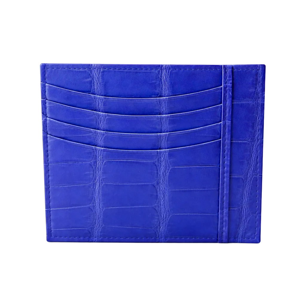 Porta carte Grande in Alligatore