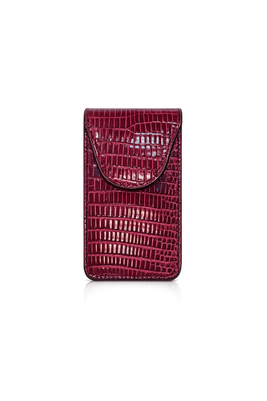 Portasigarette Effetto Lucertola Rosso