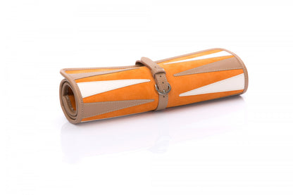 Backgammon de voyage - Cuir et velours