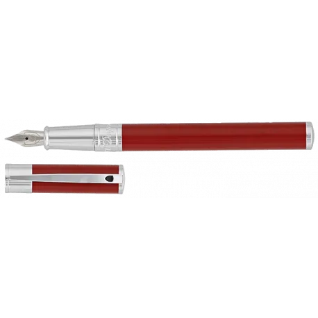 Stylo plume D-Initial rouge et or