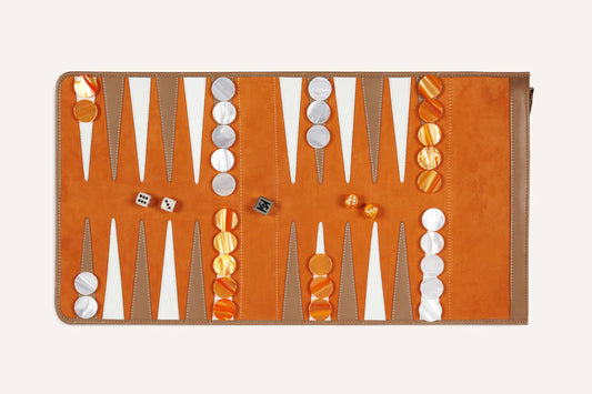 Backgammon da Viaggio Arancio
