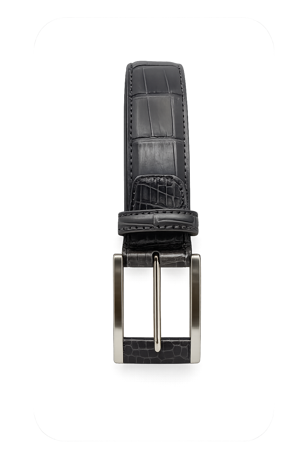 Cintura Alligatore Grigio