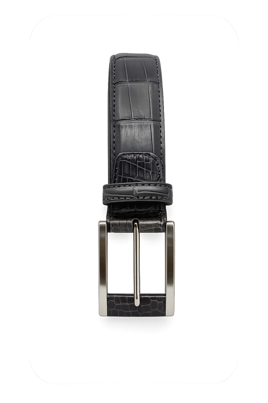 Cintura Alligatore Grigio