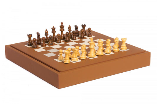 Échecs | Cuir | Cognac