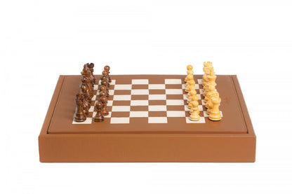 Échecs | Cuir | Cognac