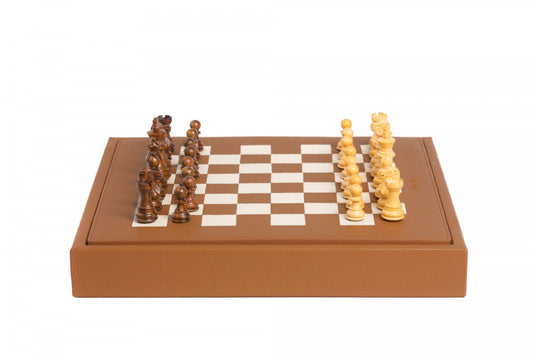 Échecs | Cuir | Cognac