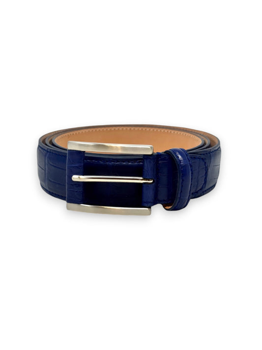 Cintura | in Alligatore Bluette