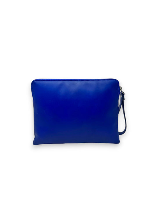 Pochette en alligator et cuir