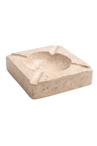 Ashtray Beige Marble