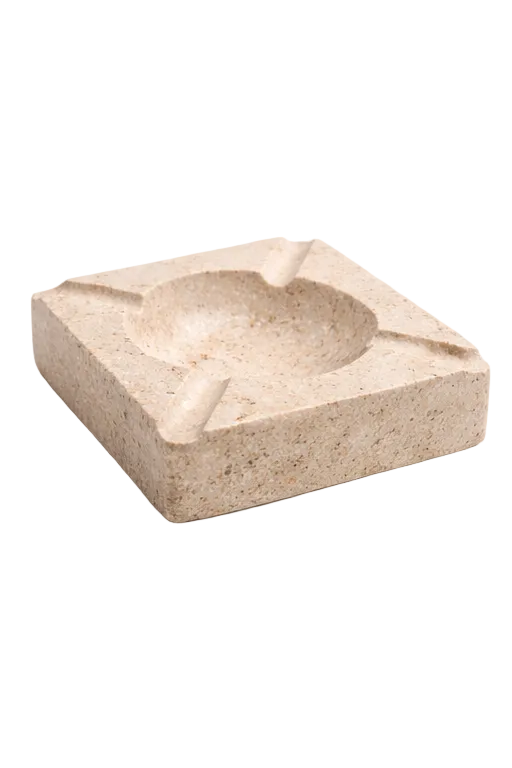 Ashtray Beige Marble