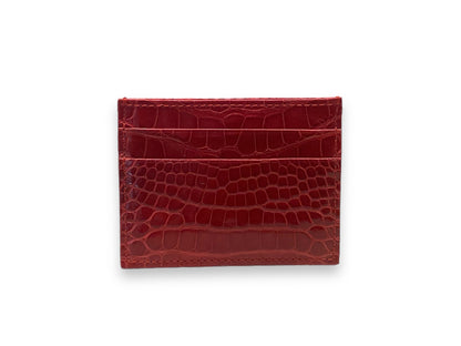 Small Credit Card Holder | Shiny Alligator