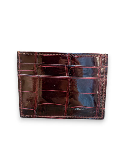 Small Credit Card Holder | Shiny Alligator