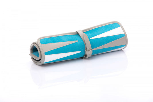 Backgammon de voyage - Cuir et velours
