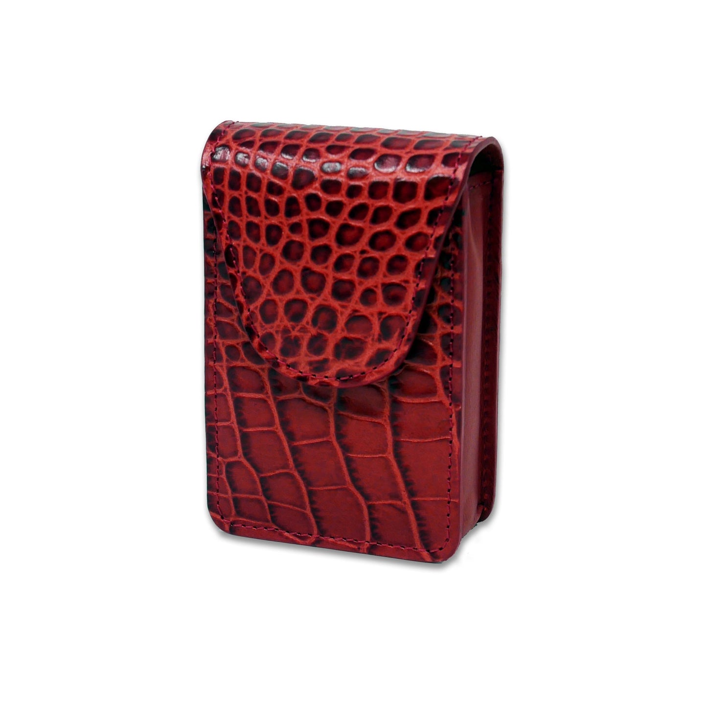 Cigarette Case - Red Crocodile