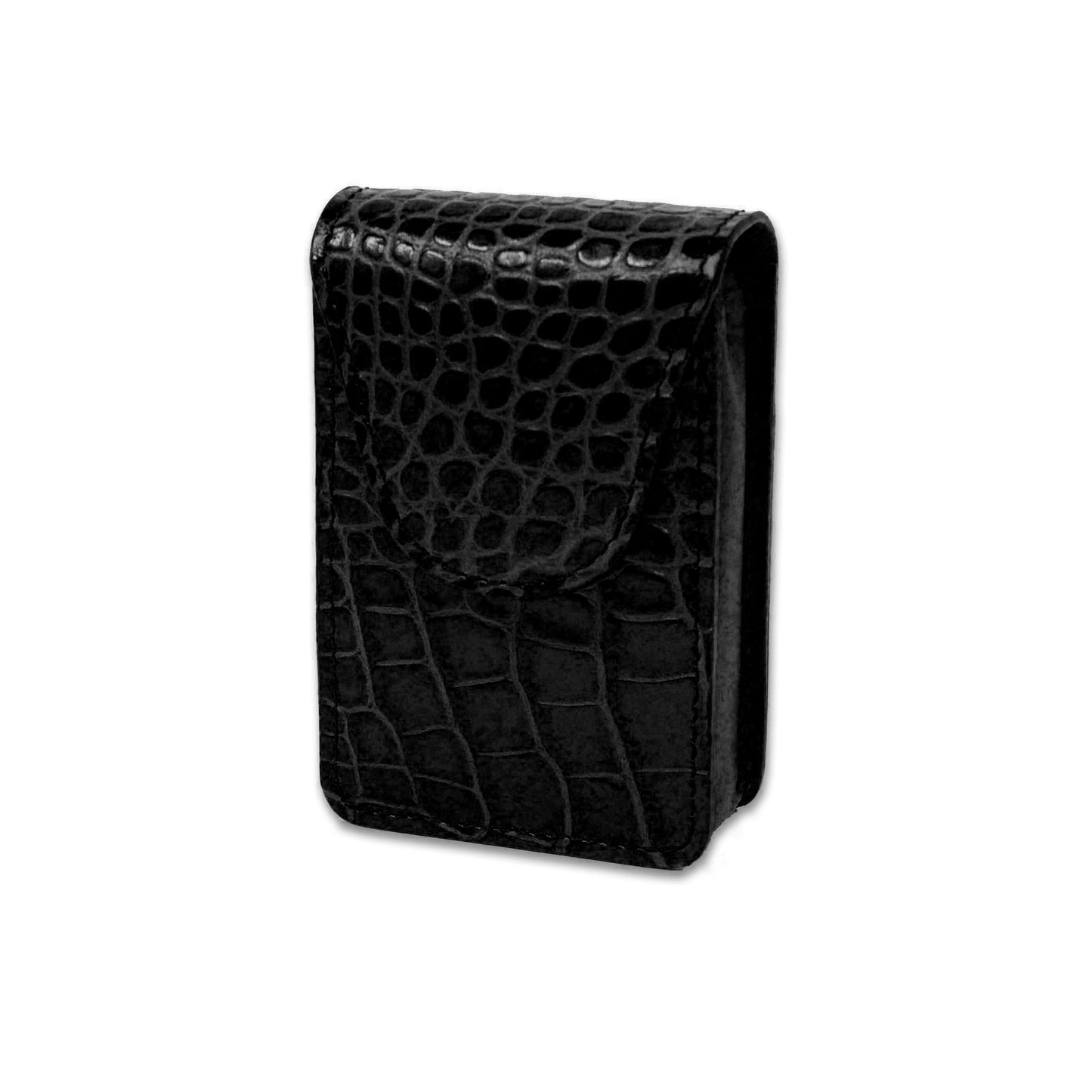 Cigarette Case - Black Crocodile