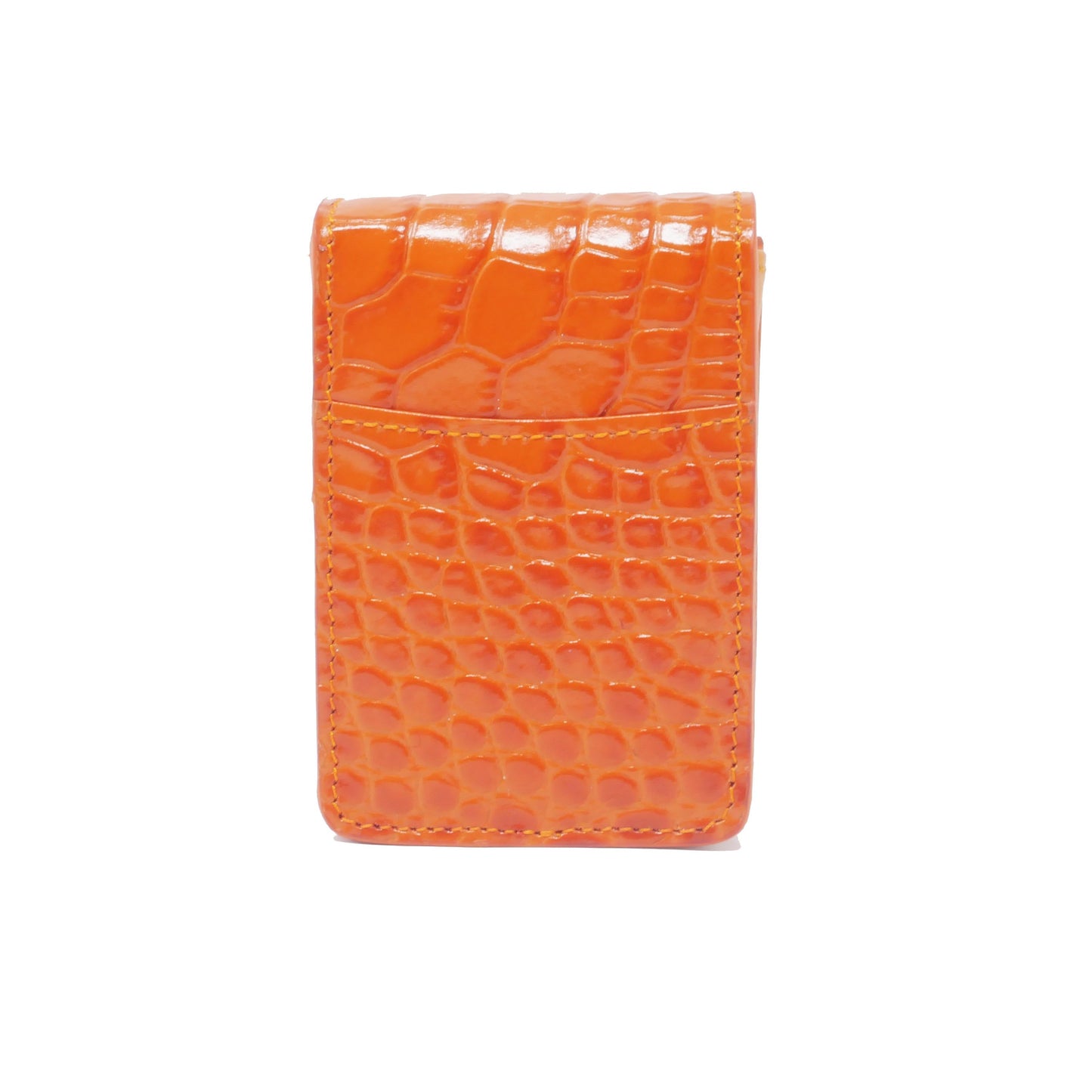 Cigarette Case - Orange Crocodile