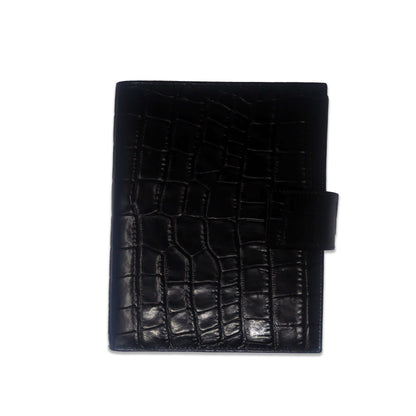 Large Diary - Blue Crocodile Print