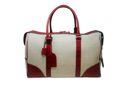 Sac de sport en toile et alligator