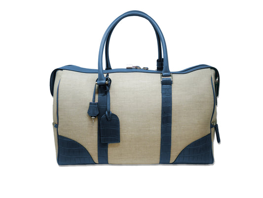 Sac de sport en toile et alligator