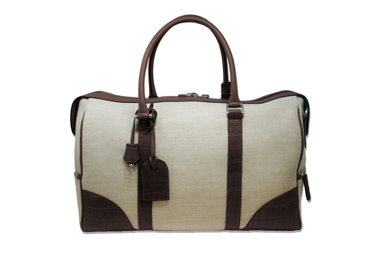 Sac de sport en toile et alligator