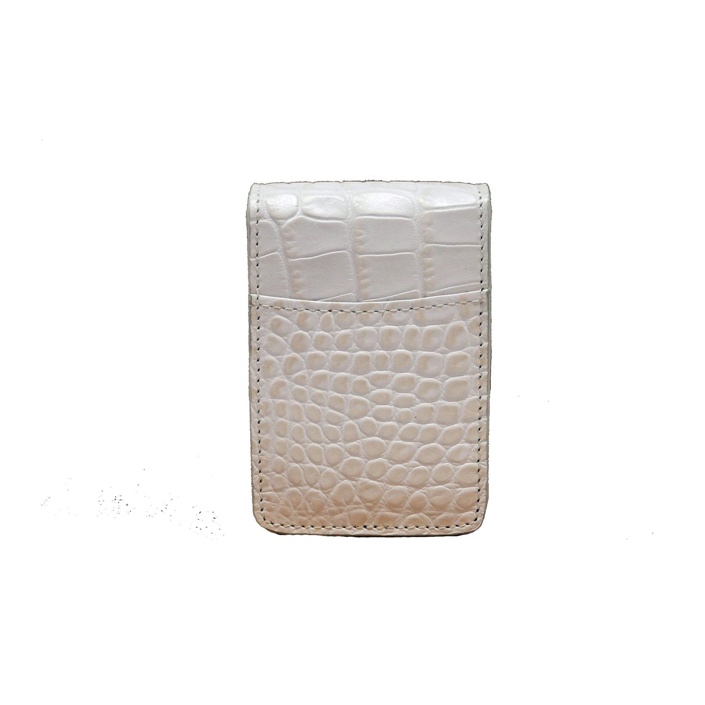 Cigarette Case - Off-White Crocodile