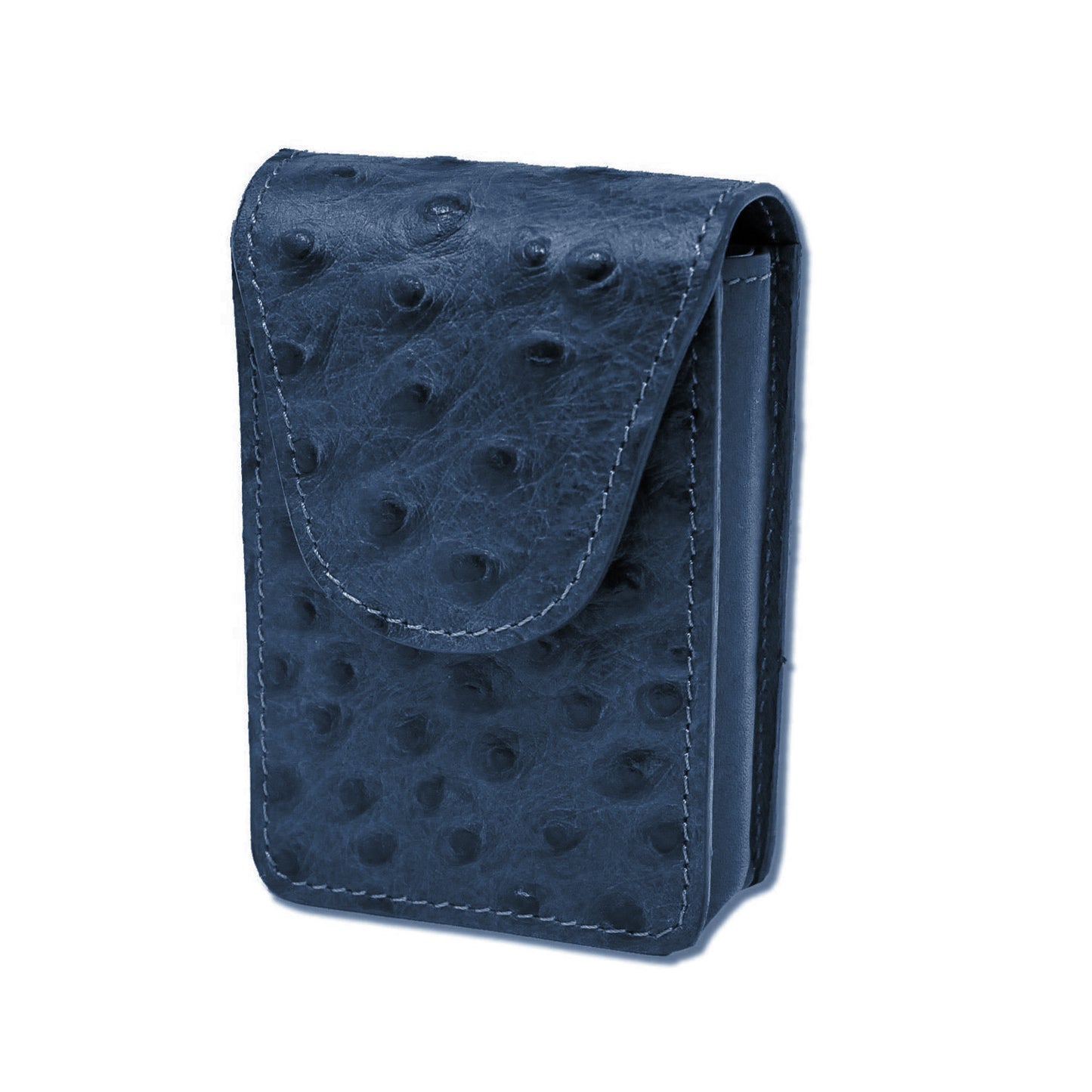 Cigarette Case - Blue Ostrich