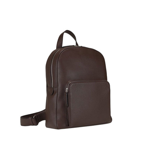 Sac à dos en cuir marron
