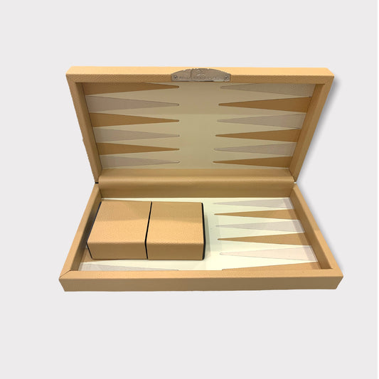 Backgammon de voyage | Beige