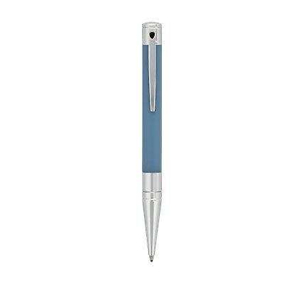 D-Initial Ballpoint - Shark Blue & Chrome