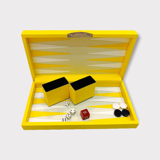 Backgammon de voyage - Jaune